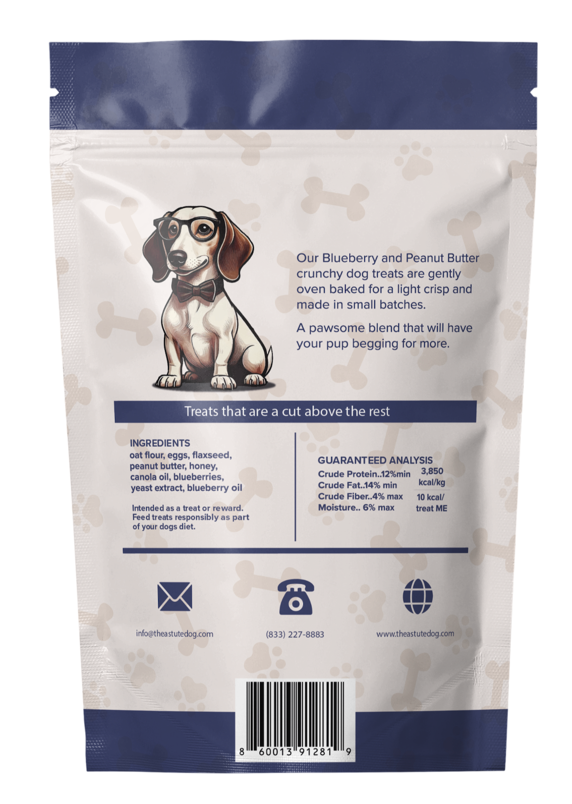 Peanut Butter & Blueberry Bones