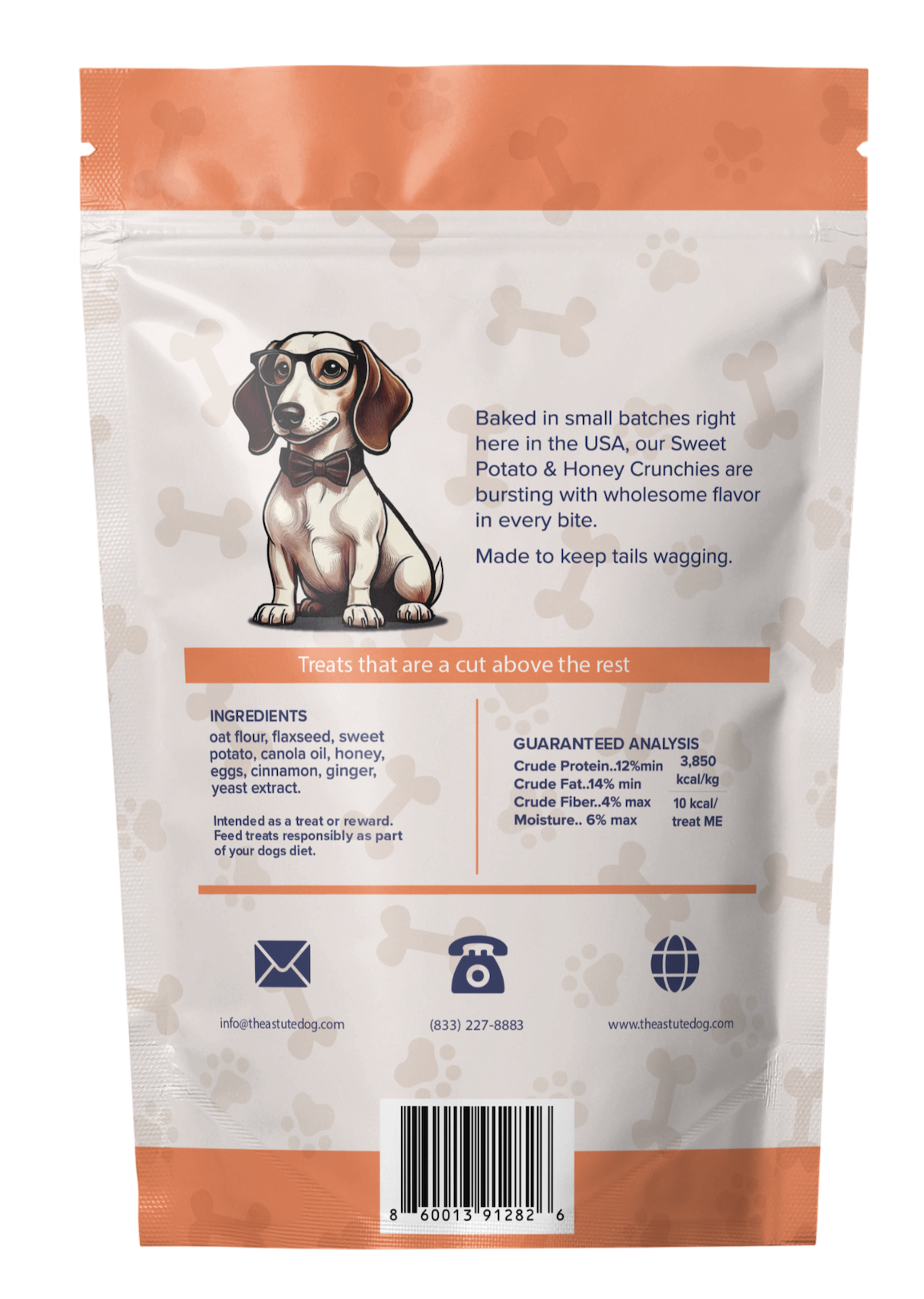 Sweet Potato & Honey Crunchy Dog Biscuits