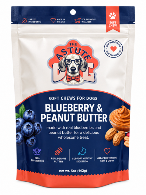 Blueberry and Peanut Butter Soft Chews