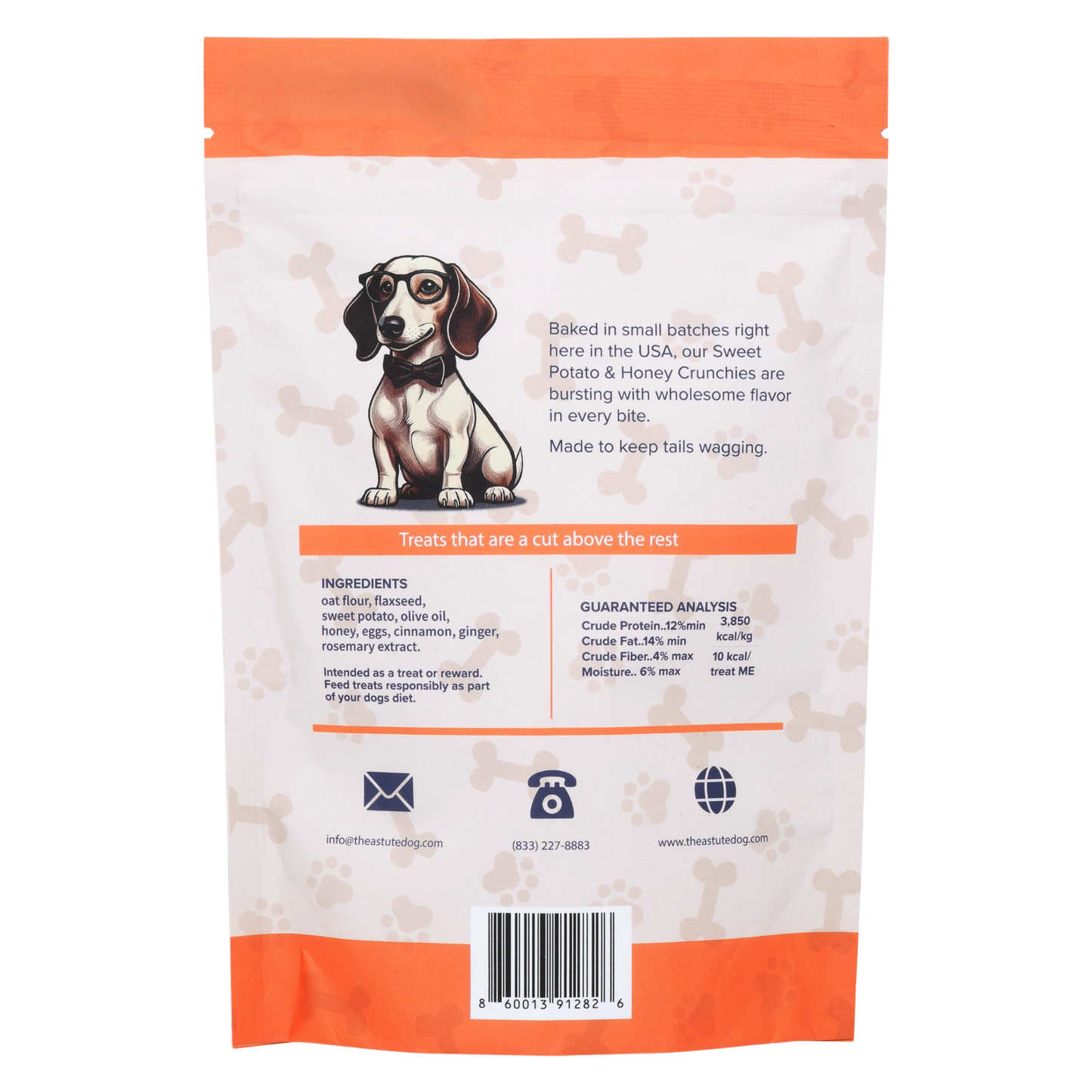 Sweet Potato & Honey Crunchy Dog Biscuits